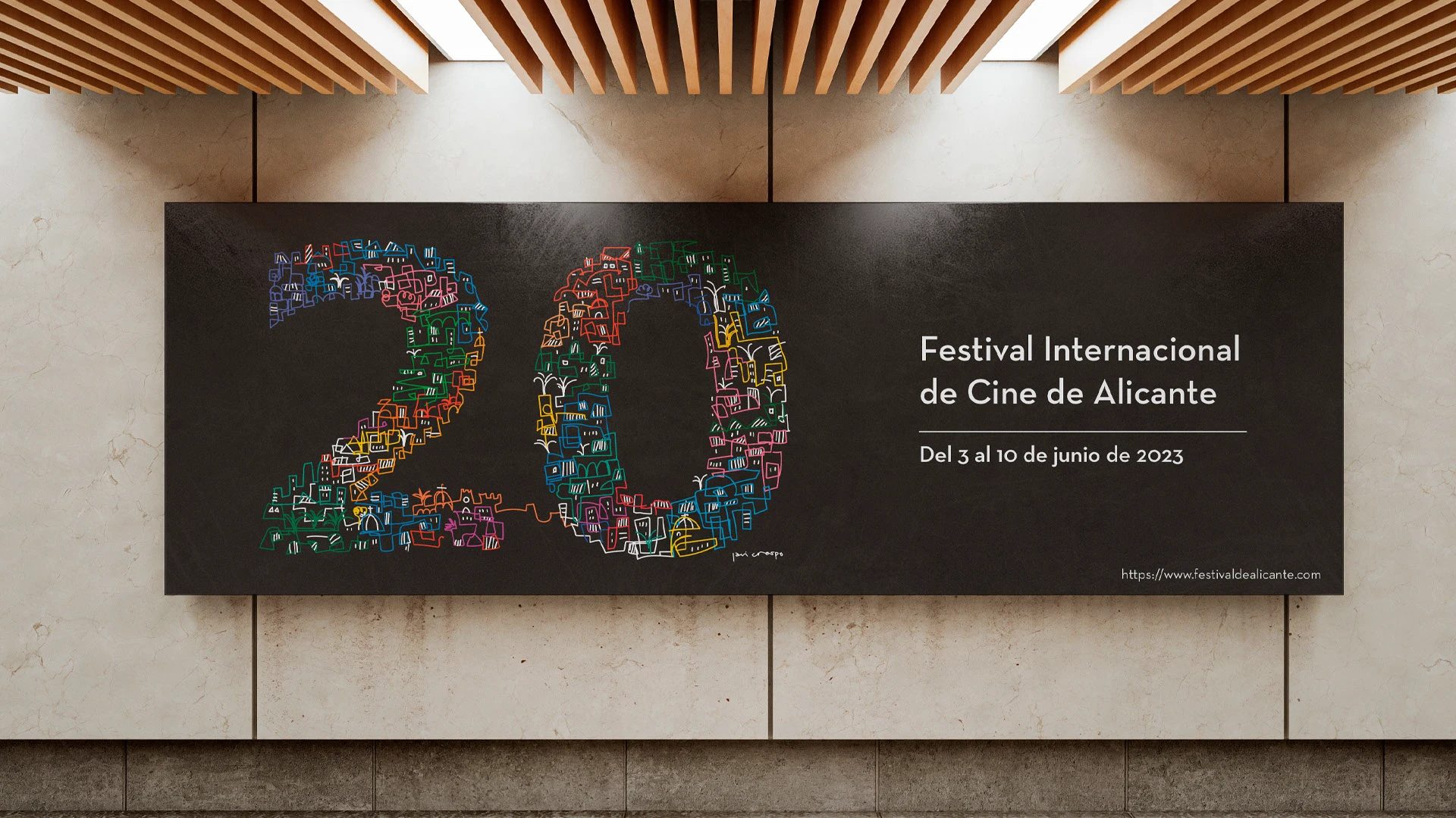 Festival Internacional de Cine de Alicante — billboard for the 20th edition